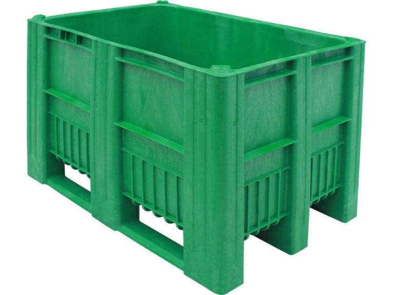 BoxPallet 1200х800х740 мм зеленый сплошной купить в Екатеринбурге