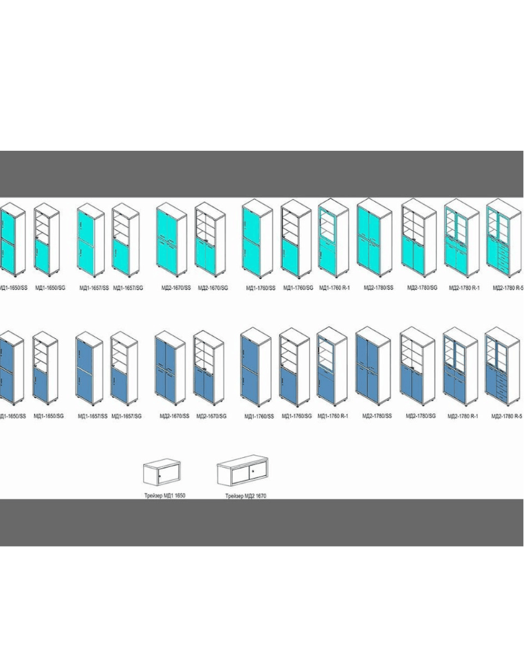 Медицинский шкаф HILFE МД 1 1760/SS купить в Екатеринбурге