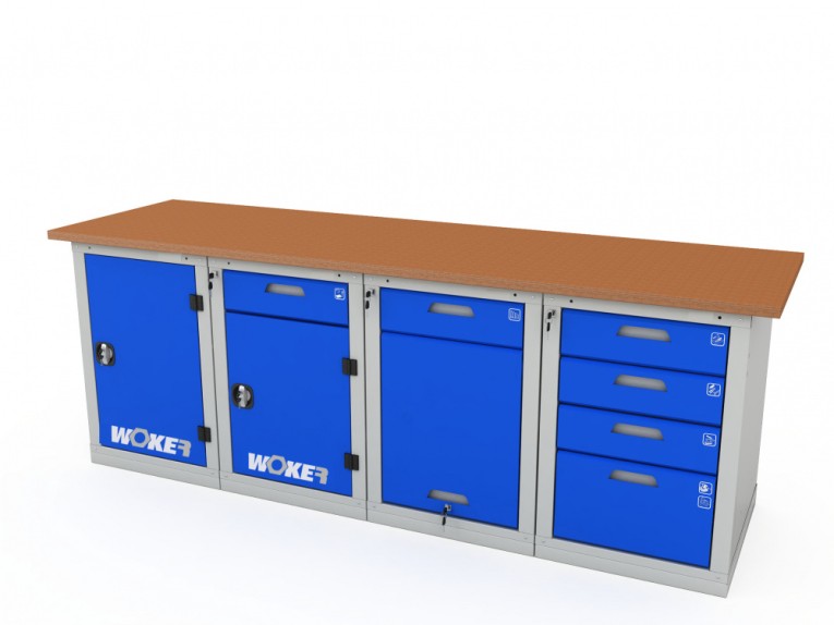 Верстак четырехтумбовый WOKER PRO 41224.2400 купить в Екатеринбурге