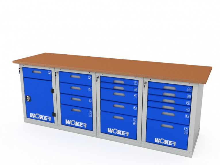 Верстак четырехтумбовый WOKER PRO 42456.2400 купить в Екатеринбурге