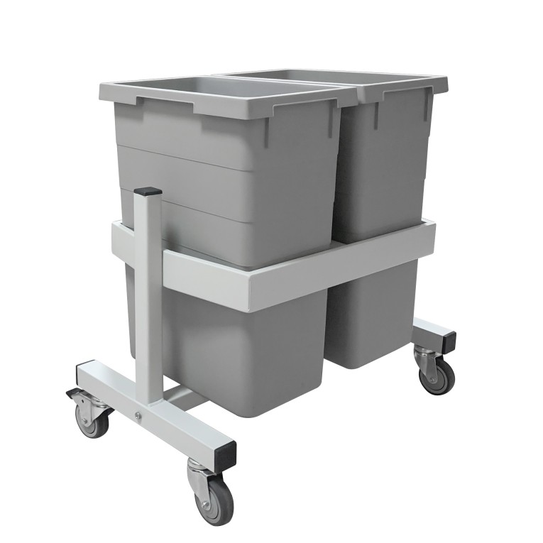 Подкатная подставка держатель для 2-х контейнеров Gresson ПДК-2 купить в Екатеринбурге Подкатная подставка держатель для 2-х контейнеров Gresson ПДК-2 купить в Екатеринбурге