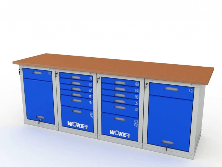 Верстак четырехтумбовый WOKER PRO 42662.2400 купить в Екатеринбурге