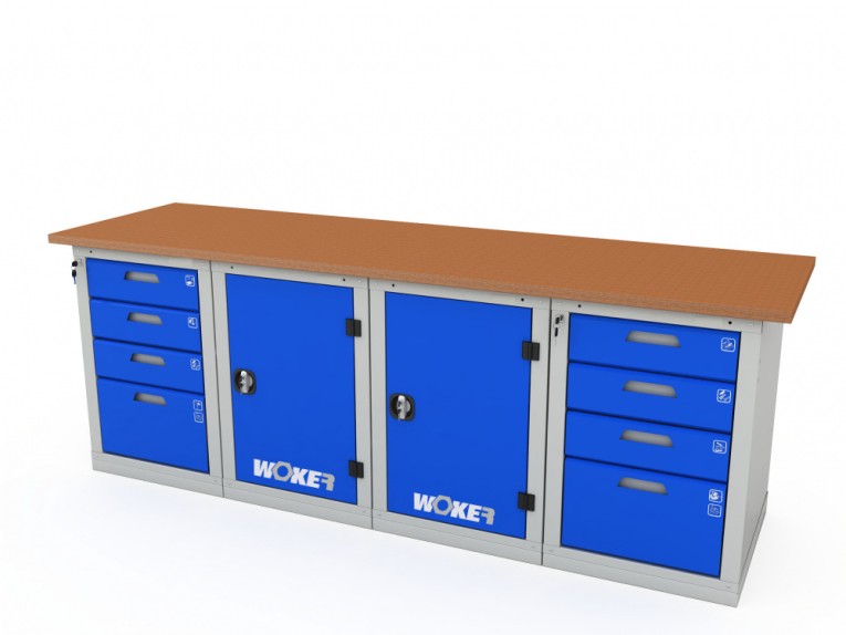 Верстак четырехтумбовый WOKER PRO 44114.2400 купить в Екатеринбурге