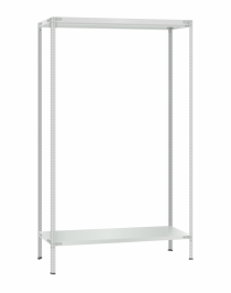 Стеллаж металлический Титан МС-500 2300х1200х400 2 полки Стеллаж металлический Титан МС-500 2300х1200х400 2 полки