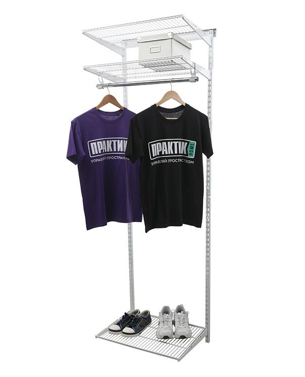 Гардеробная система Практик Home Basic G60 белая купить в Екатеринбурге Гардеробная система Практик Home Basic G60 белая купить в Екатеринбурге