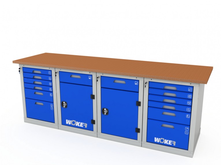 Верстак четырехтумбовый WOKER PRO 46226.2400 купить в Екатеринбурге
