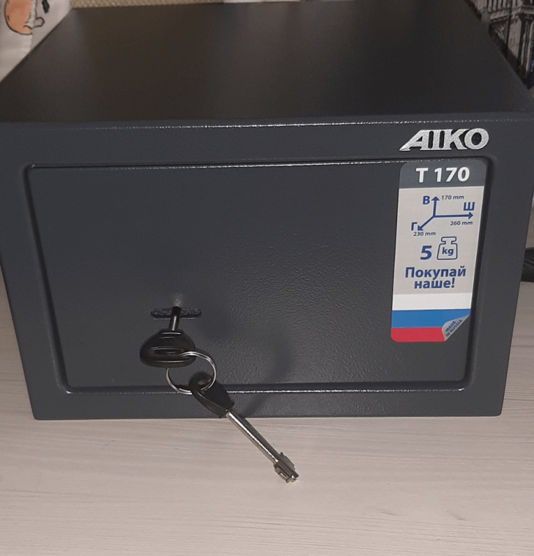 Мебельный сейф Aiko T-170 KL купить в Екатеринбурге Мебельный сейф Aiko T-170 KL купить в Екатеринбурге
