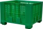 Контейнер 1120х1120х770 мм зеленый перфорированный на ножках Контейнер 1120х1120х770 мм зеленый перфорированный на ножках