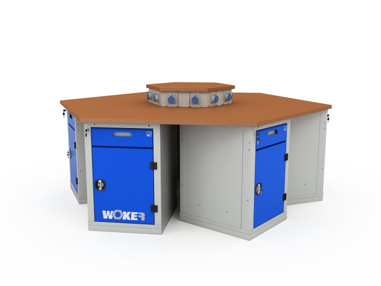 Верстак шеститумбовый WOKER PRO 6002.2500 купить в Екатеринбурге Верстак шеститумбовый WOKER PRO 6002.2500 купить в Екатеринбурге