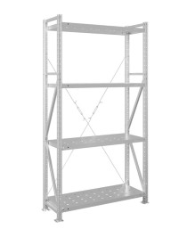 Стеллаж MS U 2000x700x500 4 полки (400 кг, перф) Стеллаж MS U 2000x700x500 4 полки (400 кг, перф)