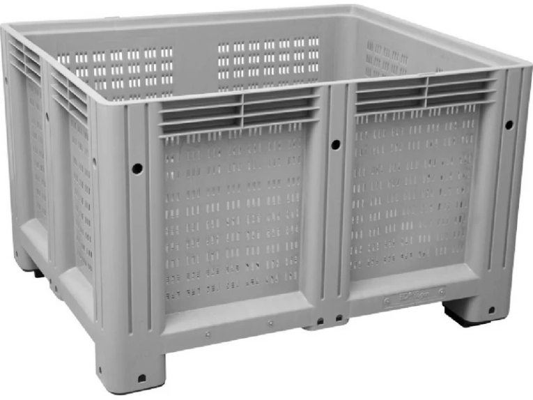 D-Box 1210 P 1200x1000x760 мм перфорированный серый на ножках купить в Екатеринбурге D-Box 1210 P 1200x1000x760 мм перфорированный серый на ножках купить в Екатеринбурге