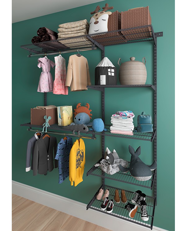 Гардеробная система Практик Home Optima G150 графит купить в Екатеринбурге Гардеробная система Практик Home Optima G150 графит купить в Екатеринбурге