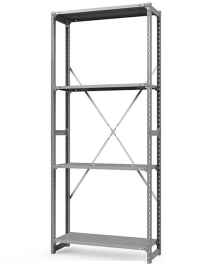 Стеллаж ТСУ 2200x700x800 4 полки (300 кг, металл) Стеллаж ТСУ 2200x700x800 4 полки (300 кг, металл)