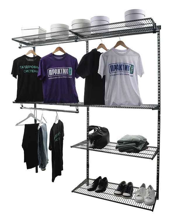 Гардеробная система Практик Home Optima G180 графит купить в Екатеринбурге Гардеробная система Практик Home Optima G180 графит купить в Екатеринбурге