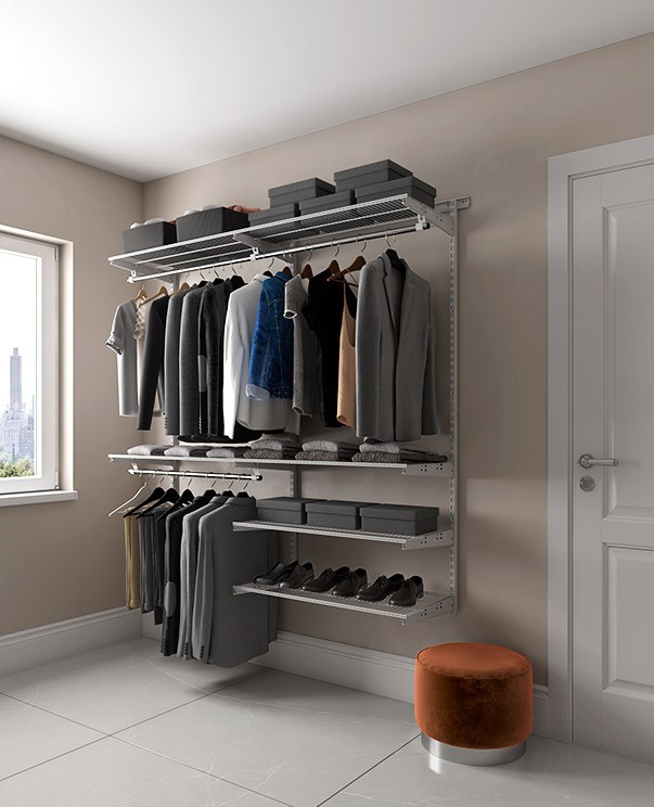 Гардеробная система Практик Home Optima G180 графит купить в Екатеринбурге Гардеробная система Практик Home Optima G180 графит купить в Екатеринбурге