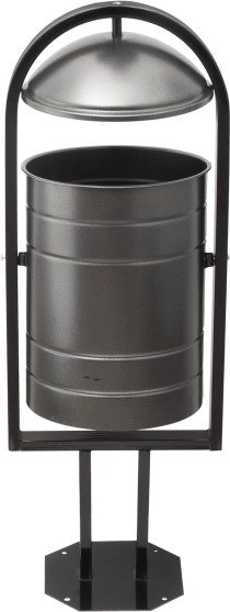 Урна уличная 370х300х1000 серебряная Урна уличная 370х300х1000 серебряная