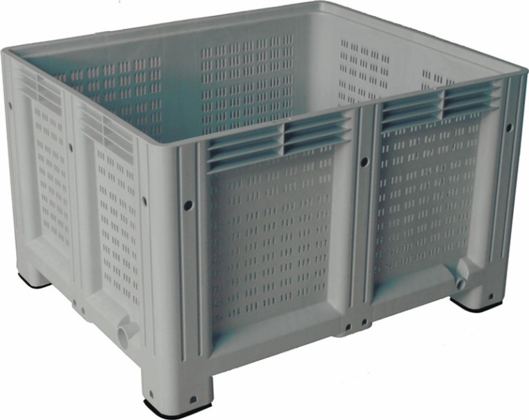Big Box 1200x1000x580 мм перфорированный на ножках серый купить в Екатеринбурге