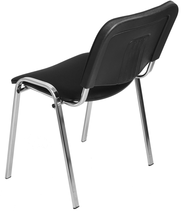Стул Изо (черная ткань, хром) купить в Екатеринбурге Стул Изо (черная ткань, хром) купить в Екатеринбурге
