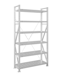 Стеллаж MS U 2500x1000x400 6 полок (350 кг, перф) Стеллаж MS U 2500x1000x400 6 полок (350 кг, перф)