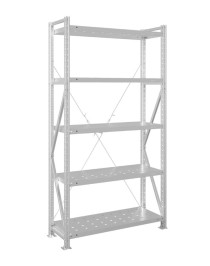 Стеллаж MS U 2000x1200x400 5 полок (180 кг, перф) Стеллаж MS U 2000x1200x400 5 полок (180 кг, перф)