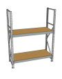 Стеллаж грузовой СГР 3000x900x500 2 полки (ДСП) Стеллаж грузовой СГР 3000x900x500 2 полки (ДСП)