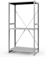 Стеллаж ТСУ 2200x1200x800 3 полки (300 кг, металл) Стеллаж ТСУ 2200x1200x800 3 полки (300 кг, металл)