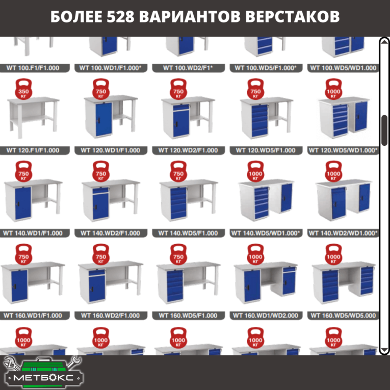 Верстак Profi WT100.F1/WD1.010 купить в Екатеринбурге Верстак Profi WT100.F1/WD1.010 купить в Екатеринбурге