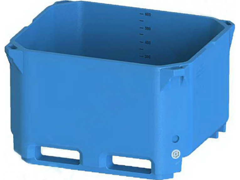 Контейнер 600л. изотермический, без крышки цв. синий купить в Екатеринбурге