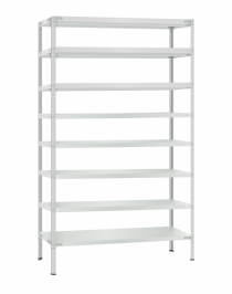 Стеллаж металлический Титан МС-500 2400х1200х400 8 полок Стеллаж металлический Титан МС-500 2400х1200х400 8 полок