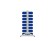 Стеллаж для пластиковых лотков SORTEX двухсторонний 1500x1000x800.02 купить в Екатеринбурге