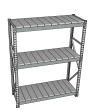 Стеллаж грузовой СГР 3000x2100x400 3 полки (металл) Стеллаж грузовой СГР 3000x2100x400 3 полки (металл)