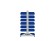 Стеллаж для пластиковых лотков SORTEX двухсторонний 1500x1000x800.03 купить в Екатеринбурге