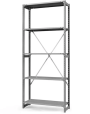 Стеллаж ТСУ 3500x1200x600 5 полок (300 кг, перф) Стеллаж ТСУ 3500x1200x600 5 полок (300 кг, перф)