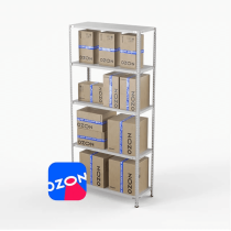 Стеллаж ПВЗ Озон 2000х1000х400 5 полок Стеллаж ПВЗ Озон 2000х1000х400 5 полок