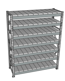 Стеллаж грузовой СГР 2500x900x600 7 полок (металл) Стеллаж грузовой СГР 2500x900x600 7 полок (металл)