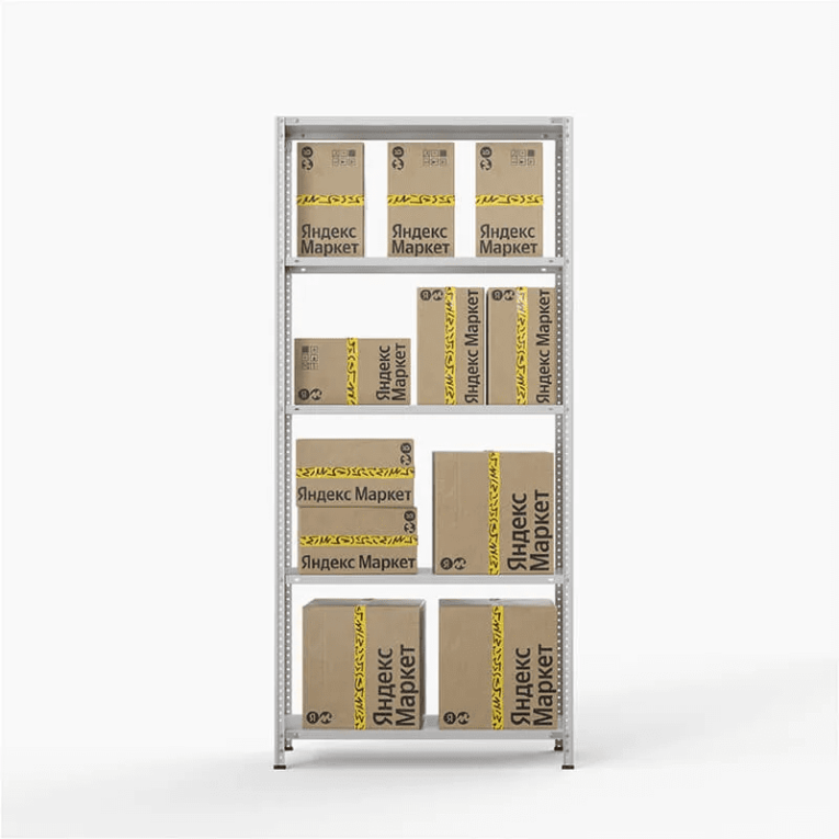 Стеллаж ПВЗ Яндекс Маркет 2000х1000х400 5 полок купить в Екатеринбурге Стеллаж ПВЗ Яндекс Маркет 2000х1000х400 5 полок купить в Екатеринбурге