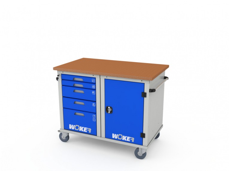 Верстак мобильный двухтумбовый WOKER PRO 2501.1200 купить в Екатеринбурге