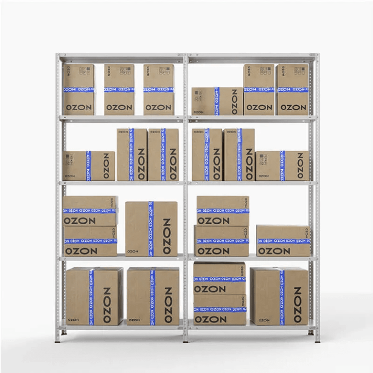 Стеллаж ПВЗ Озон 2000х2000х400 5 полок купить в Екатеринбурге