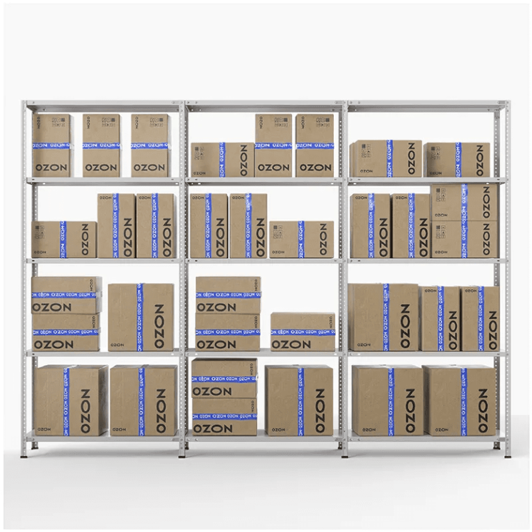 Стеллаж ПВЗ Озон 2000х3000х400 5 полок купить в Екатеринбурге