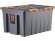 Контейнер особопрочный Rox Box PRO 120 (740х565х400 мм с крышкой и клипсами, на роликах, антрацит) купить в Екатеринбурге