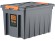 Контейнер особопрочный Rox Box PRO 70 (589х396х355 мм с крышкой и клипсами, на роликах, антрацит) купить в Екатеринбурге