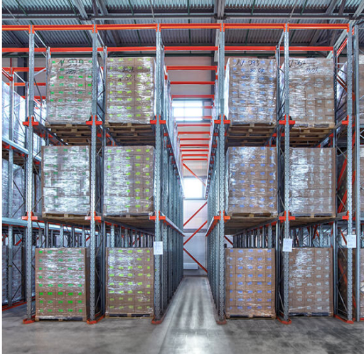 Стеллаж набивной паллетный (3000х1580х1800 мм), 1 линия, 2 яруса купить в Екатеринбурге