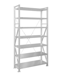 Стеллаж MS U 2500x1000x600 7 полок (400 кг, металл) Стеллаж MS U 2500x1000x600 7 полок (400 кг, металл)