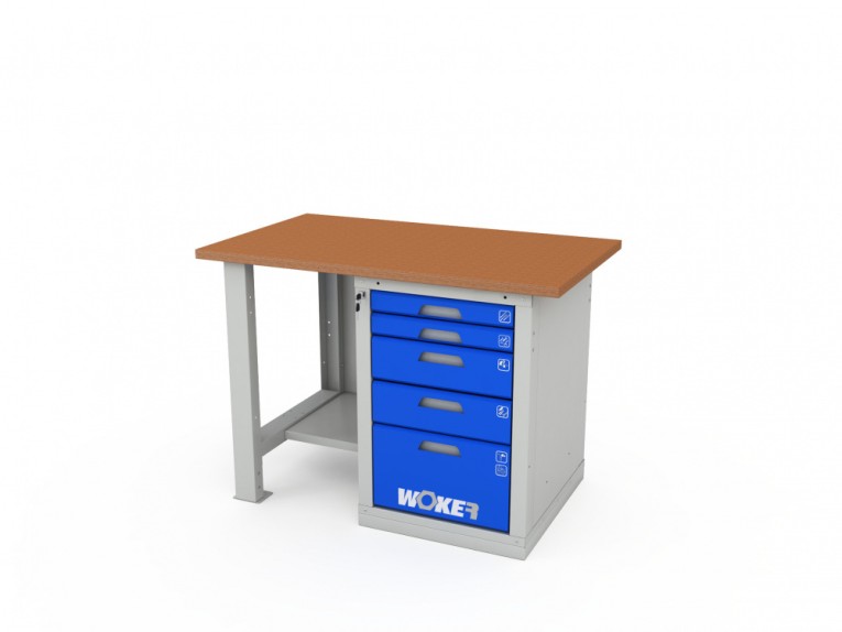Верстак однотумбовый WOKER PRO 1005.1200 купить в Екатеринбурге