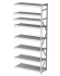 Дополнительная секция MS Profi 2500x1200x400 8 полок купить в Екатеринбурге