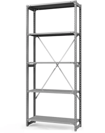 Стеллаж ТСУ 2200x700x600 5 полок (300 кг, металл) Стеллаж ТСУ 2200x700x600 5 полок (300 кг, металл)