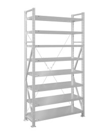 Стеллаж MS U 2500x700x400 8 полок (350 кг, металл)