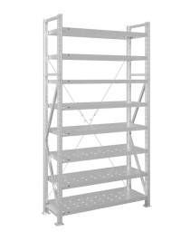Стеллаж MS U 3000x700x400 8 полок (300 кг, перф) Стеллаж MS U 3000x700x400 8 полок (300 кг, перф)