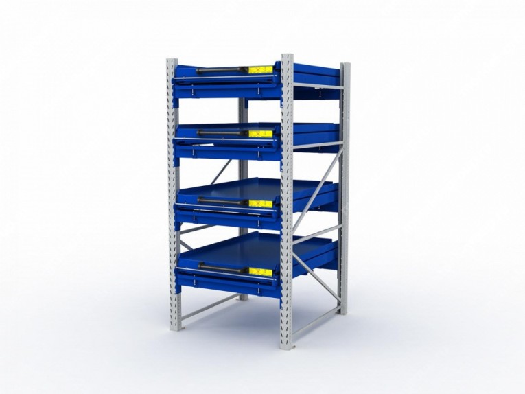 Стеллаж с выкатными платформами S-HEAVY 1000/900 (4 яруса хранения) купить в Екатеринбурге Стеллаж с выкатными платформами S-HEAVY 1000/900 (4 яруса хранения) купить в Екатеринбурге
