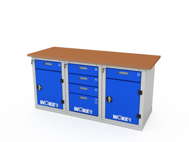 Верстак трехтумбовый WOKER PRO 3242.1800 купить в Екатеринбурге
